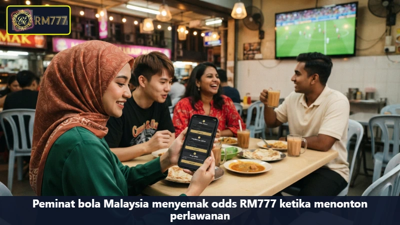 Peminat bola Malaysia menyemak odds RM777 ketika menonton perlawanan