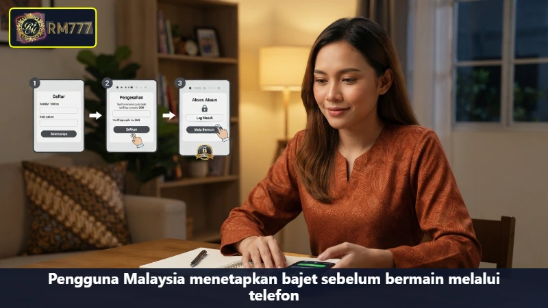 Pengguna Malaysia menetapkan bajet sebelum bermain melalui telefon